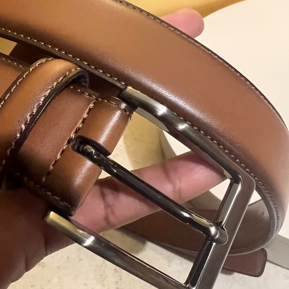 BRAND NEW MENS LEATHER BELT NWT - Picture 6 of 7